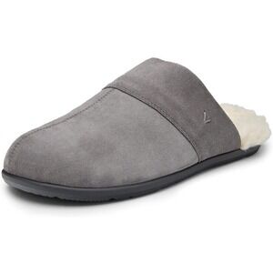 Vionic Slipper Men's 10 Euro 43 Alfons Gray Suede Orthotic Mule New